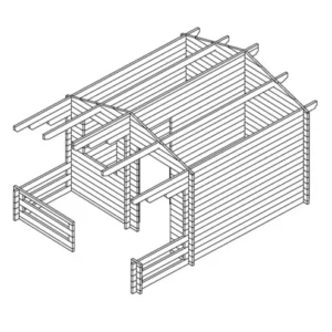 Finn puutarhatalo Brosmerk