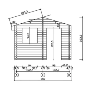 Finn puutarhatalo Brosmerk