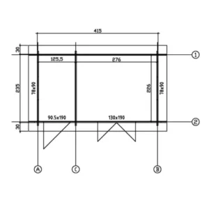 Olivia piharakennus Brosmerk