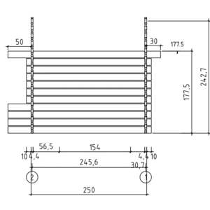 Willow pihavarasto Brosmerk