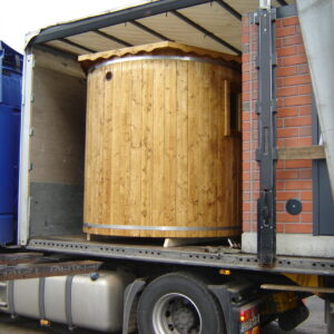 Brosmerk tynnyrisauna transport